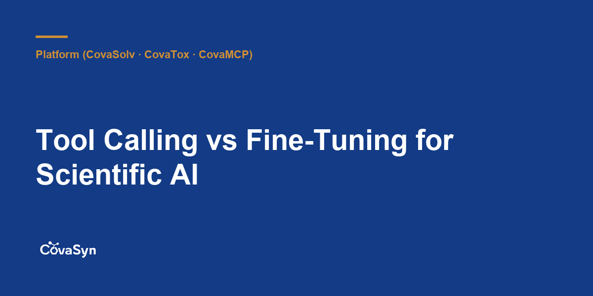 Tool Calling vs Fine-Tuning for Scientific AI